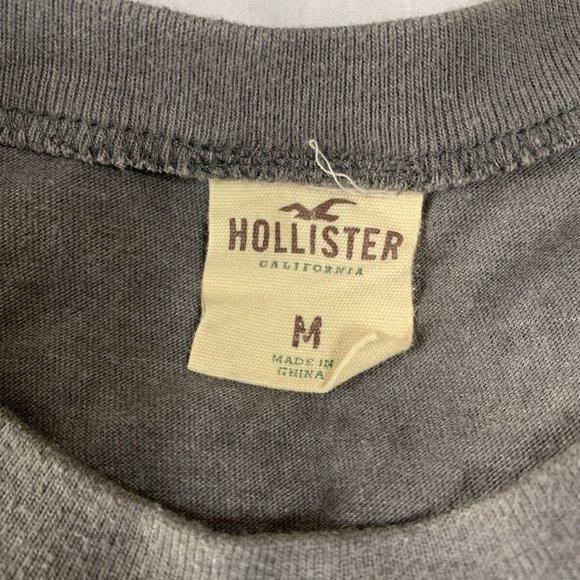 Hollister California Mens T-Shirt Size M Gray Grap - Picture 4 of 4